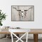 Longhorn on Wood by Avery Tillmon 23-in. W x 16-in. H. Canvas Wall Art Print Framed in Grey